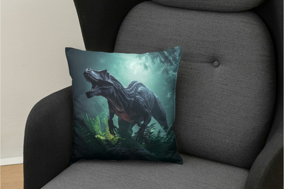 Dětský polštářek Tyranosaurus Rex – Dobrodružství v pravěké džungli